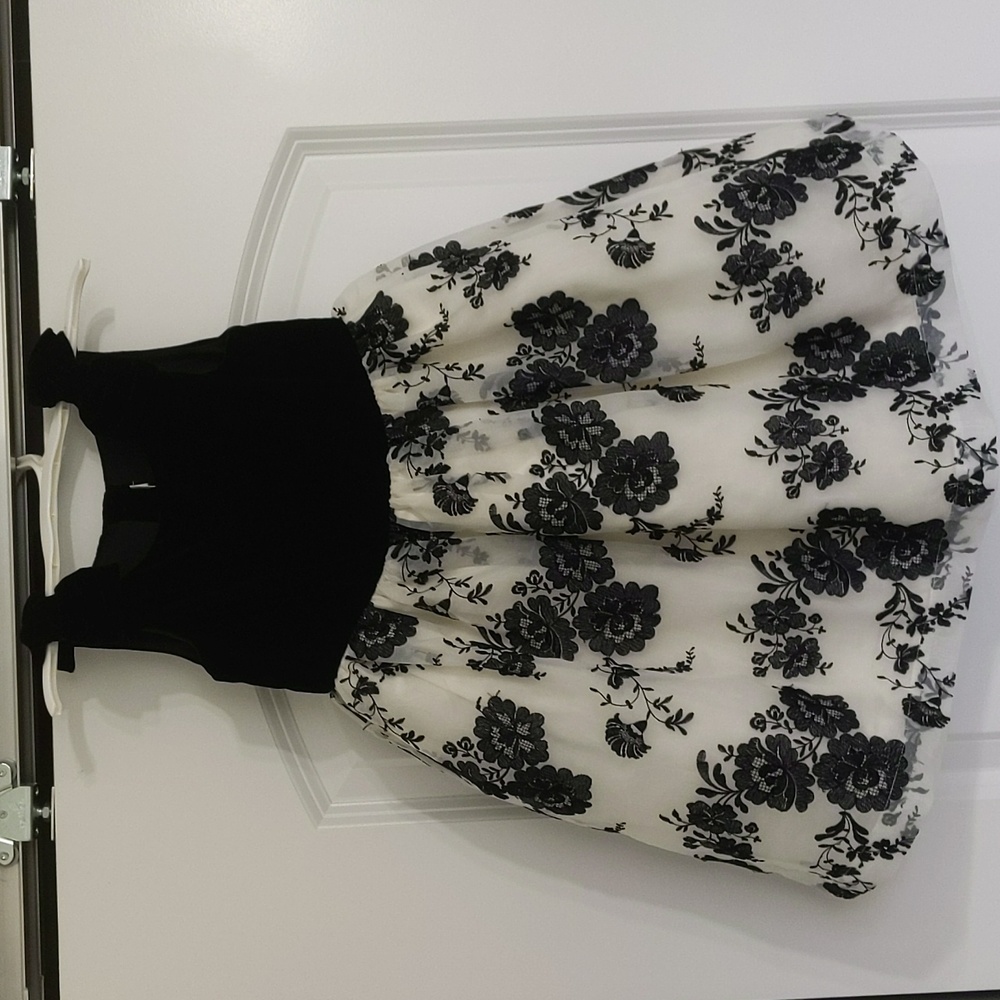 Janie and Jack Juno Valentine Velvet Floral Dress 3T
